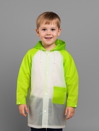 Дождевик детский «Гуляем под дождём», рост 128-140 см, ЭВА 15 г, зелёный - Фото 2