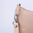 Сумка женская, отдел на молнии, 2 наружных кармана, регулируемый ремень, цвет светло-бежевый - Фото 5