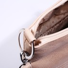 Сумка женская, отдел на молнии, 2 наружных кармана, регулируемый ремень, цвет светло-бежевый - Фото 7