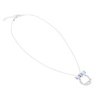 Кулон «Сова», цвет серебристо-голубой, 45см - Фото 2