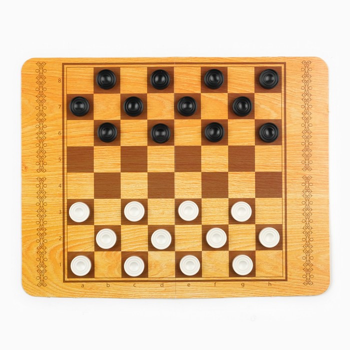 Настольная игра 2 в 1 "Нарды/шашки", большие, фишки - пластик - фото 1906763425