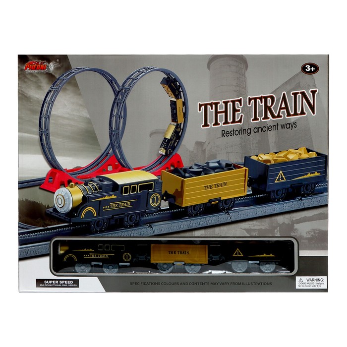 Железная дорога — трек «Мертвая петля», работает от батареек, звуковые эффекты - фото 1898131401
