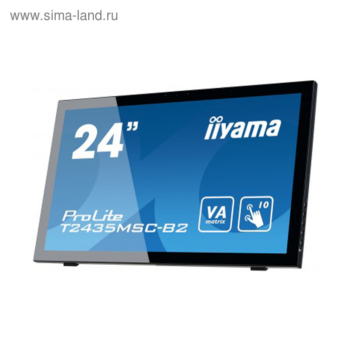 Монитор Iiyama 24" T2435MSC-B2 VA 8ms 16:9 DVI HDMI Cam 178/178 1920x1080 D-Sub DP USB Touch   32951 - Фото 1