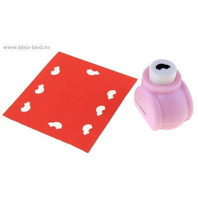 Дырокол фигурный "Машинка" d=1 см 3х2,5х3 см МИКС