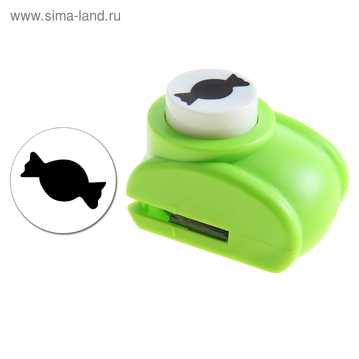 Дырокол фигурный "Конфетка" d=2,5 см 5х5х4 см - Фото 1