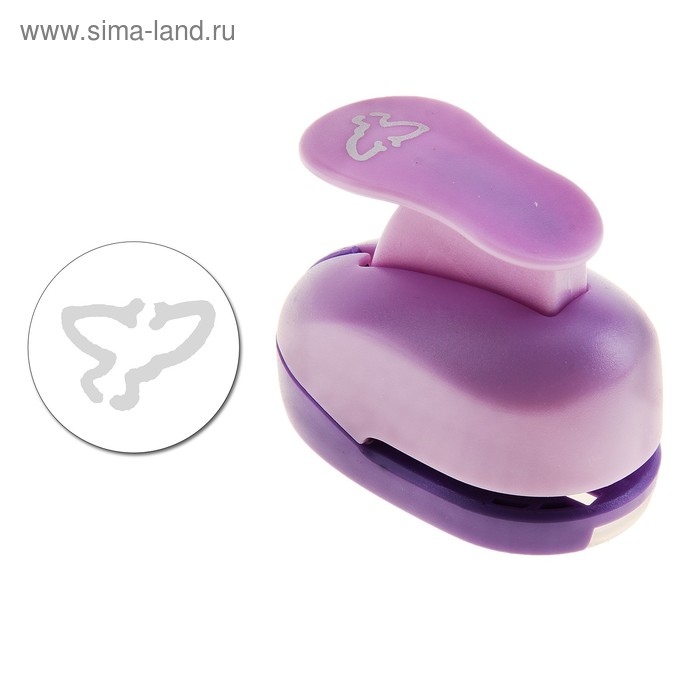 Дырокол фигурный 3D эффект "Птица" d=1,5 см 6х4 см - Фото 1