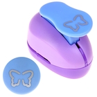 Дырокол фигурный 3D эффект "Бабочка" d=2 см 7х4 см МИКС - Фото 1