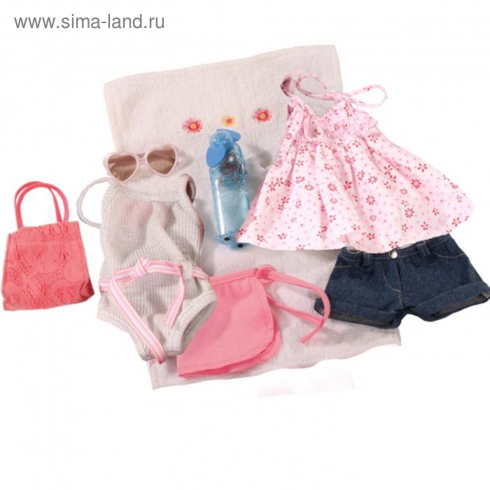 Набор летней одежды и аксессуаров Gotz для кукол 46-50 см., 10 вещей - Фото 1