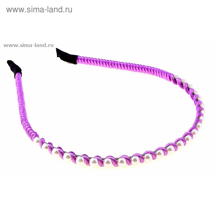 ободок для волос классика металл жемчуг - Фото 1