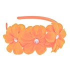 ободок для волос фетр цветы три лилии - Фото 1