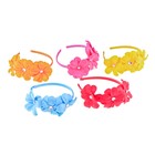 ободок для волос фетр цветы три лилии - Фото 2