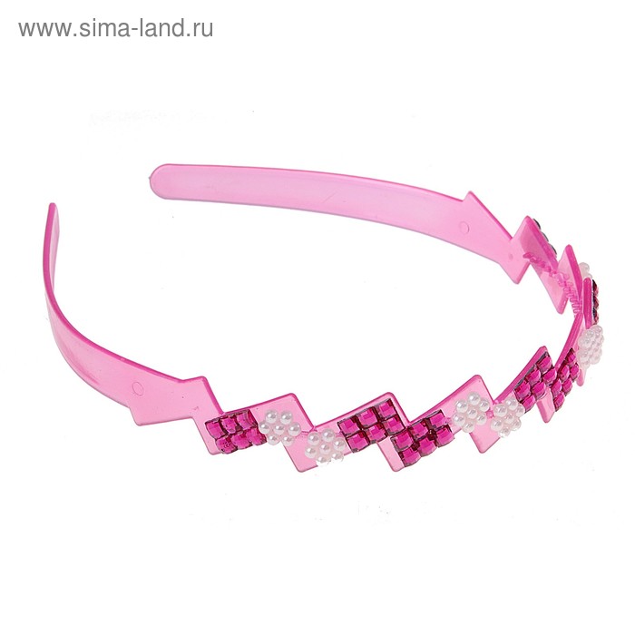 ободок для волос перелив цветок зигзаг - Фото 1