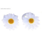 резинка для волос "Ромашка" набор 6 шт махрушка - Фото 1