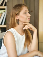 Серьги металл «Люстры», чёрные - Фото 3