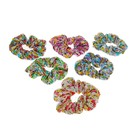 резинка для волос гофре цветы - Фото 2