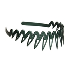 ободок для волос матовый гребешок зигзаг - Фото 1