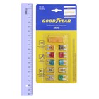 Флажковые предохранители Goodyear «мини» 10 шт. + экстрактор, 5 А - 30 А - Фото 2