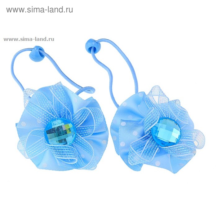 резинка для волос "Маленькая модница" блеск кристаллик (набор 2шт) - Фото 1