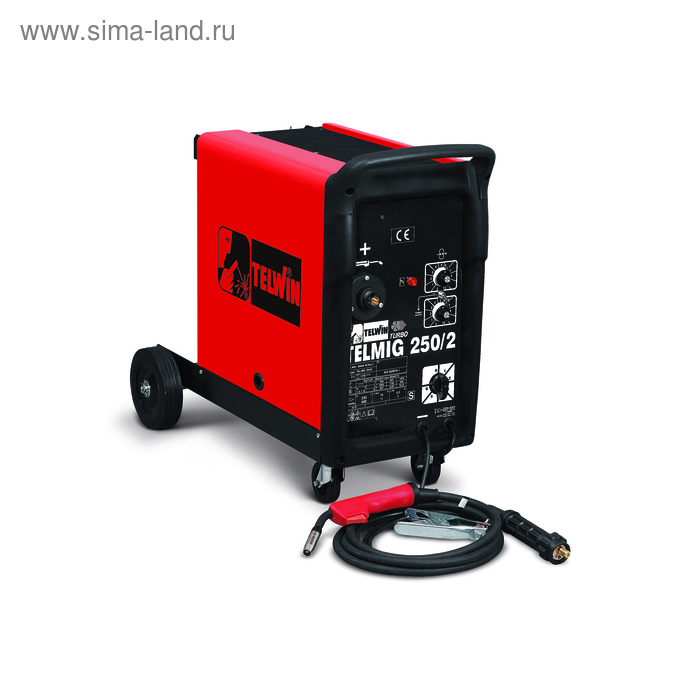 Сварочный полуавтомат TELWIN TELMIG 250/2 TURBO, 380В, 35-260А, 0.6-1 мм - Фото 1