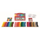 Фломастеры 60 цветов Faber-Castell Connector + 12 клипов для соединения, подарочная коробка - фото 108351003