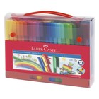 Фломастеры 60 цветов Faber-Castell Connector + 12 клипов для соединения, подарочная коробка - Фото 2