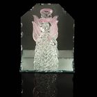 Сувенир стекло "Ангелок на зеркальной подставке" 6,7х6,2х4 см МИКС - Фото 1