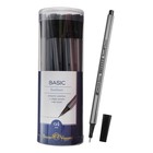 Ручка капиллярная Basic FINELINER, узел 0.4 мм, стержень чёрный - фото 301519370