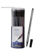 Ручка капиллярная BrunoVisconti. Basic FINELINER, чёрный стержень, узел 0.4 мм - Фото 2