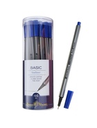 Ручка капиллярная BrunoVisconti. Basic FINELINER, синий стержень, узел 0.4 мм - Фото 2