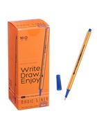 Ручка капиллярная BrunoVisconti. Basic FINELINER, синий стержень, узел 0.4 мм 3631555