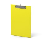 Планшет с зажимом А4, 2 мм, ErichKrause Neon, ламинированный картон, желтый¶ - фото 300738502