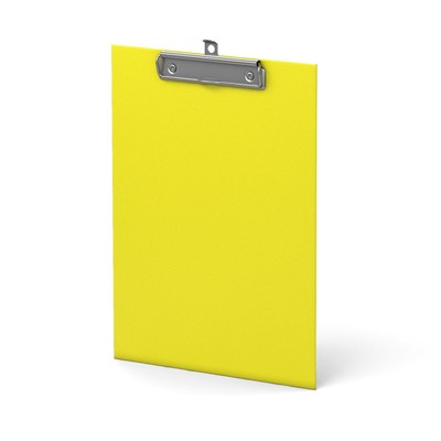 Планшет с зажимом А4, 2 мм, ErichKrause Neon, картон/ламинированная бумага, желтый (клипборд)
