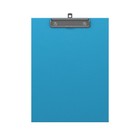 Планшет с зажимом А4, 2 мм, ErichKrause Neon, ламинированный картон, голубой¶ - Фото 2