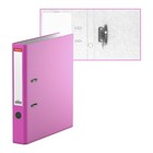 Папка-регистратор А4, 50 мм, ErichKrause Neon, собранная, розовая, пластиковый карман, вместимость 350 листов - фото 8780195
