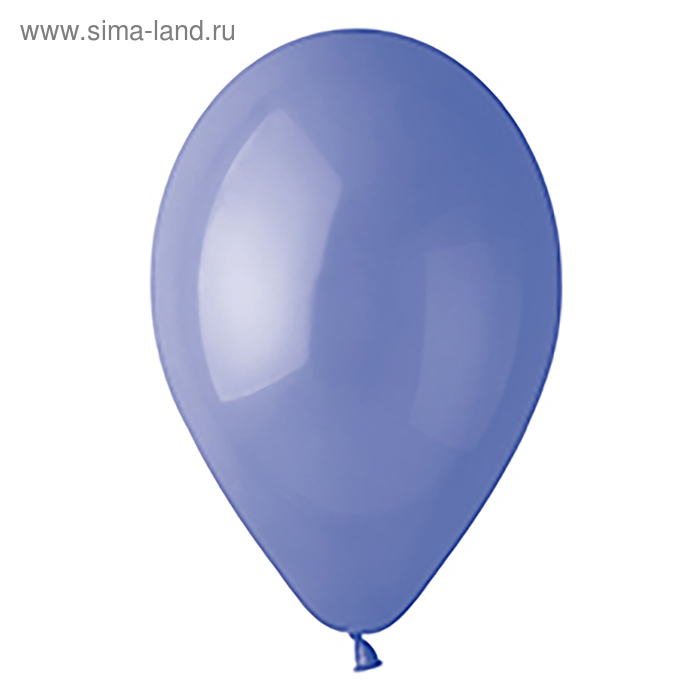 Шар латексный 12", пастель, набор 100 шт., periwinkle - Фото 1