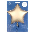 Шар фольгированный 19" "Звезда", сатин, золотистый, 1 шт. - фото 25551848