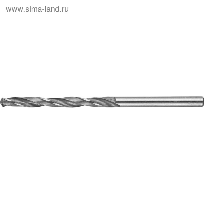 Сверло по металлу ЗУБР 4-29621-061-3, сталь Р6М5, класс В, d=3,0 мм - Фото 1