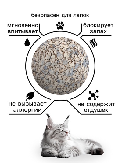 Наполнитель минеральный впитывающий «Пижон» универсальный, 10 л