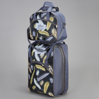 Чемодан малый 20" с сумкой, отдел на молнии, наружный карман, с расширением, цвет серый - Фото 1