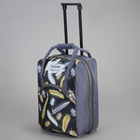 Чемодан малый 20" с сумкой, отдел на молнии, наружный карман, с расширением, цвет серый - Фото 2