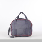 Чемодан малый с сумкой, отдел на молнии, наружный карман, цвет серый - Фото 10