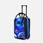 Чемодан малый с сумкой, 20", на молнии, с расширением, цвет синий - фото 11640151