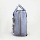 Чемодан малый 20" с сумкой, отдел на молнии, наружный карман, с расширением, цвет серый - Фото 3