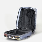 Чемодан малый 20" с сумкой, отдел на молнии, наружный карман, с расширением, цвет серый - Фото 5