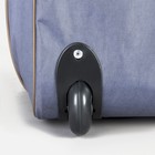 Чемодан малый 20" с сумкой, отдел на молнии, наружный карман, с расширением, цвет серый - Фото 7