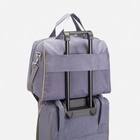 Чемодан малый 20" с сумкой, отдел на молнии, наружный карман, с расширением, цвет серый - Фото 10