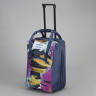 Чемодан малый 20" с сумкой, отдел на молнии, наружный карман, с расширением, цвет синий - Фото 2