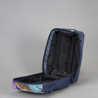 Чемодан малый 20" с сумкой, отдел на молнии, наружный карман, с расширением, цвет синий - Фото 5