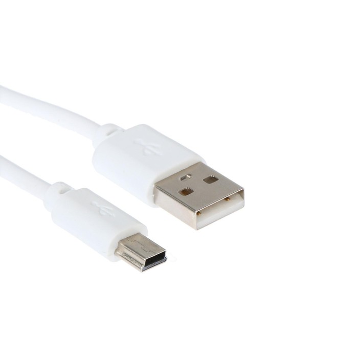 Кабель Luazon, miniUSB - USB, 1 А, 1.8 м, белый - фото 1905480410