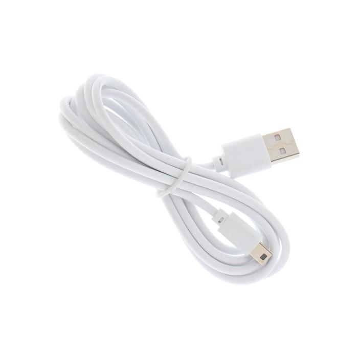 Кабель Luazon, miniUSB - USB, 1 А, 1.8 м, белый - фото 51477995
